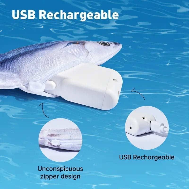 Realistic Flopping Fish Cat Toy