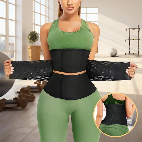 Taljestrammende bælte med velcrostropper