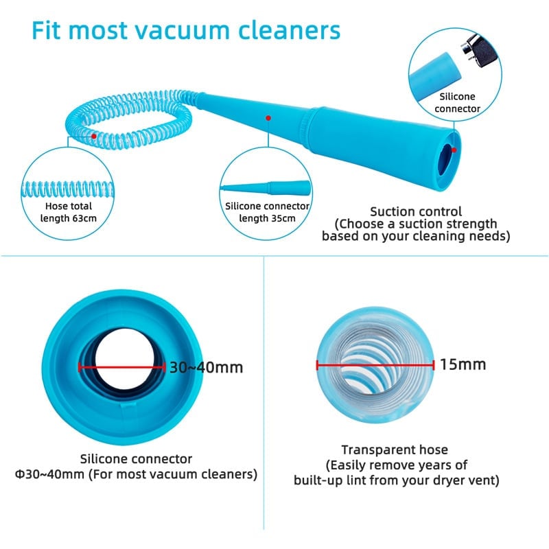 Flexible Reach Vacuum Cleaner Hose Attachment 