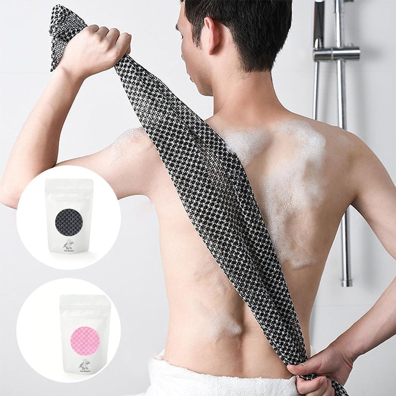 Exfoliërende antibacteriële douchehanddoek
