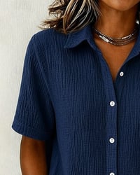 Short-Sleeve Collared Shirt