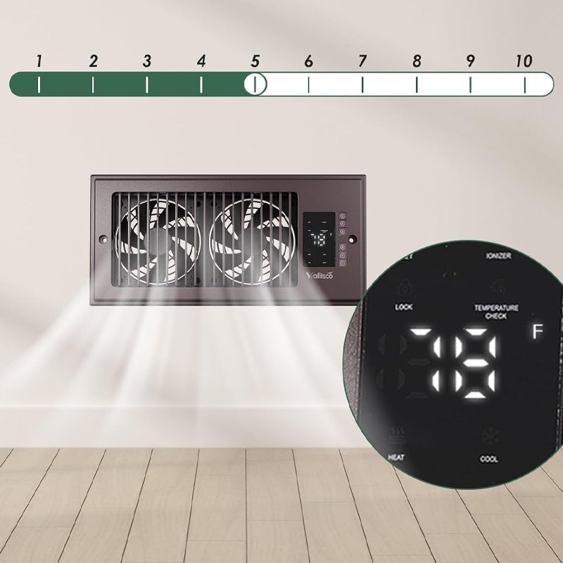 Constant temperature remote control booster fan