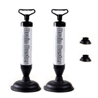 High-Pressure Toilet Plunger Set with Dual Suction Cups