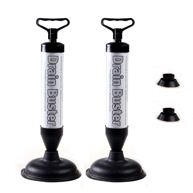 High-Pressure Toilet Plunger Set with Dual Suction Cups