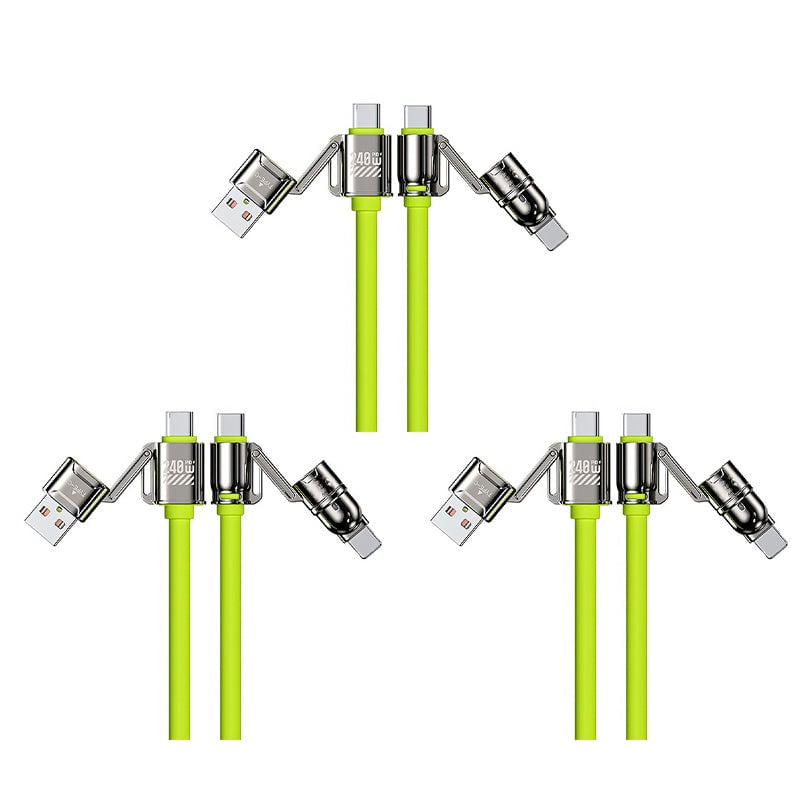 Liquid Silicone 4-in-1 Fast Charging Cable