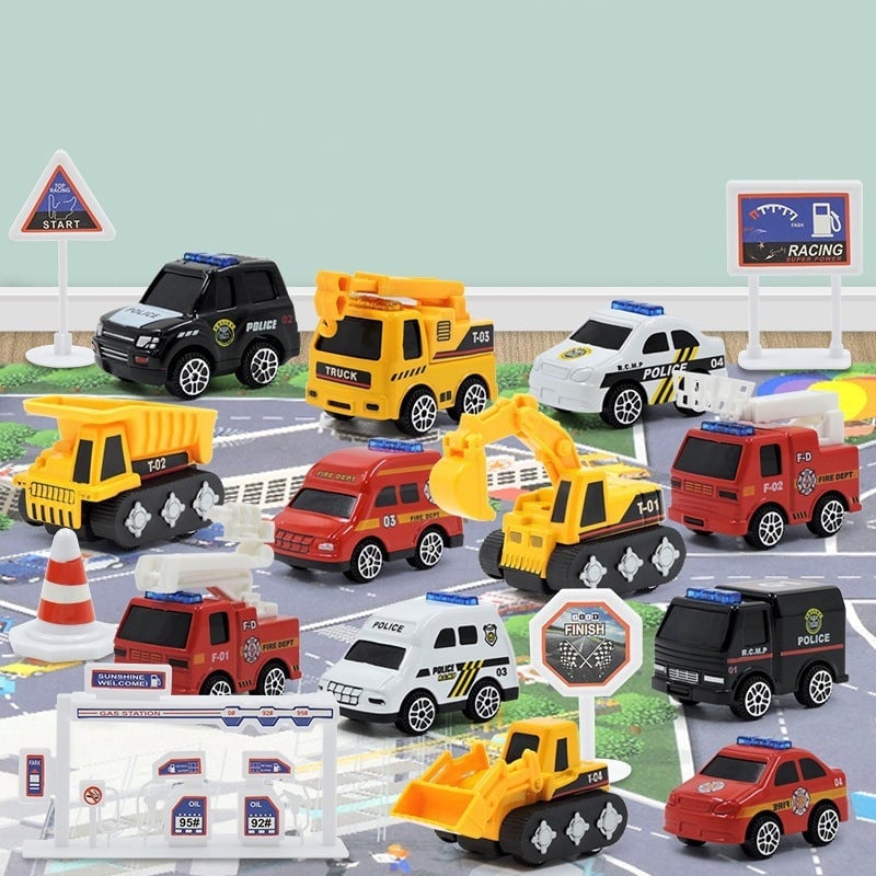 Christmas Advent Calendar 24 Diecast Cars for Kids