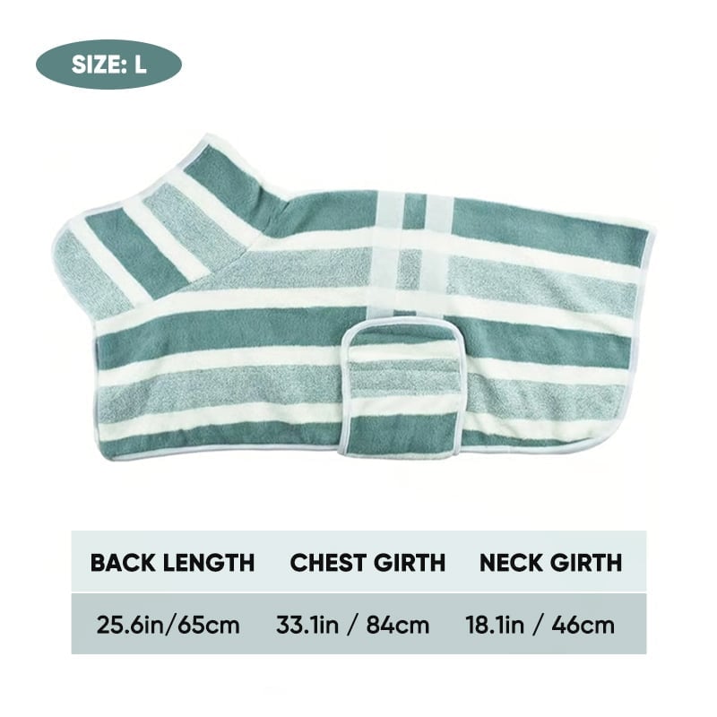 Luxury Microfiber Dog Bathrobe