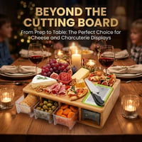 Bamboo and wooden drawer cutting board