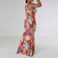 Casual Simplicity Floral Printing Dress