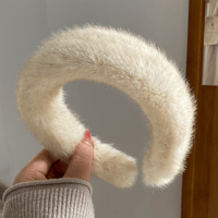 Warm Faux Mink Plush Headband