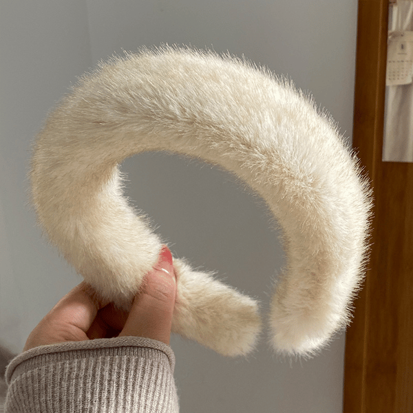 Warm Faux Mink Plush Headband