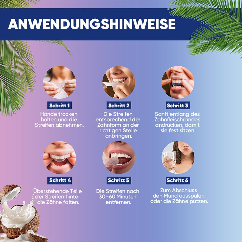 Kokos-Minze Aufhellungsstreifen