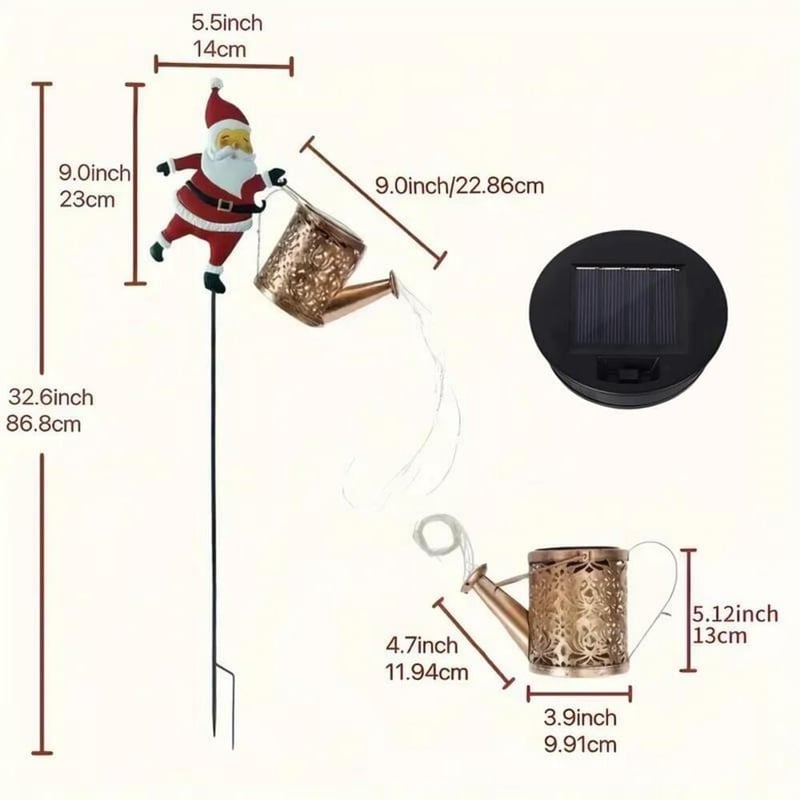 Sakerplus® Solar Gießkanne Gartenlichter