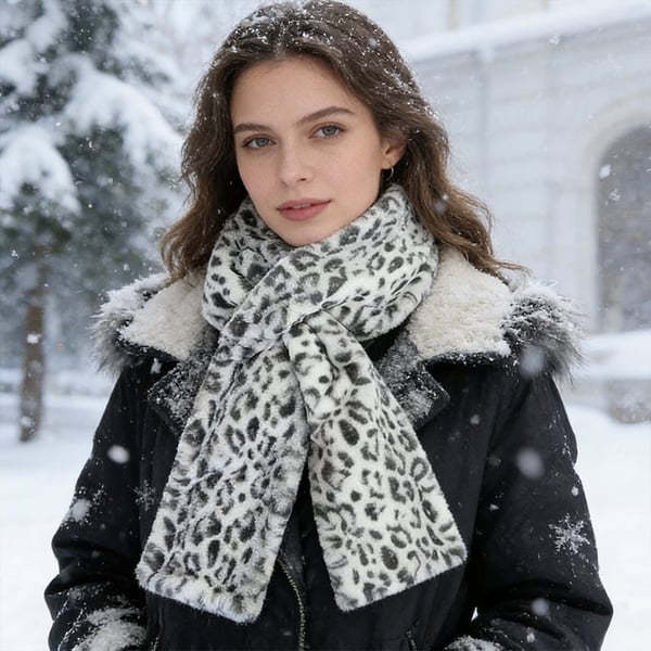 Hidden Zipper Pocket Scarf