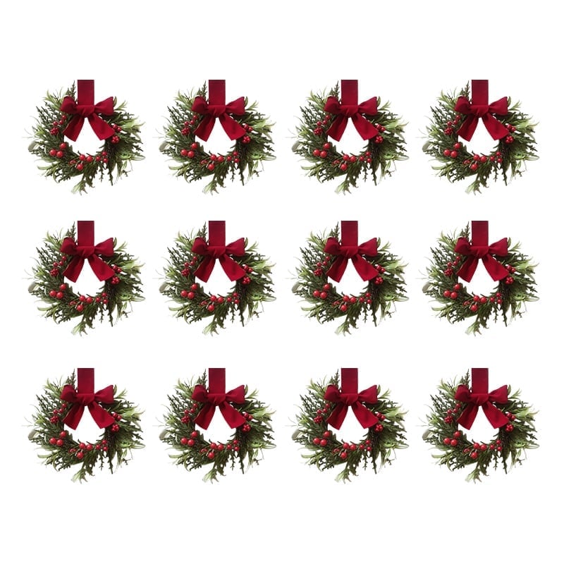 Mini-Weihnachtskranz-Dekoration