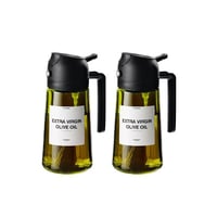 2-in-1-Ölsprüher und -spender aus Glas