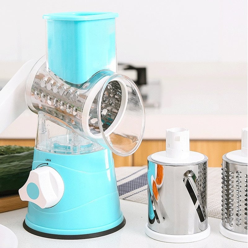 Sale - 3 in 1 Rotary Cheese Grater Vegetable Slicer