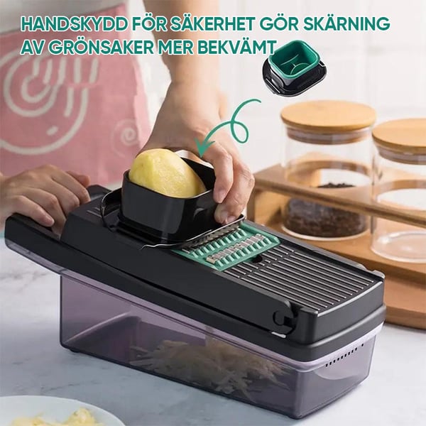 Multifunktionellt grönsaksskärset