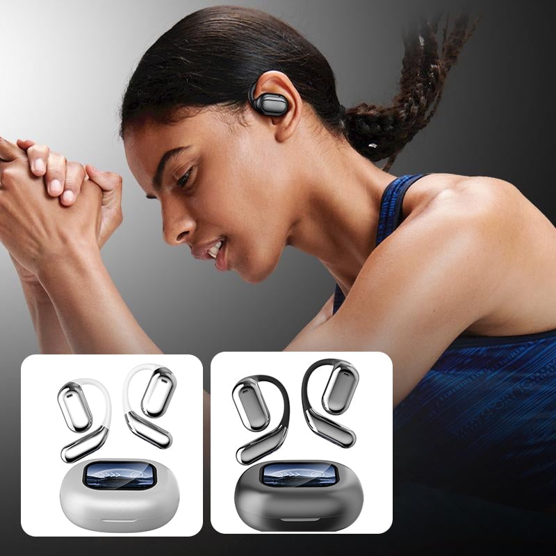 Écouteurs sans fil à oreille ouverte Bluetooth à écran tactile