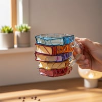 Hand-painted Book Coffee Cup