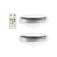 2 PCS - Timer Function Solar-Powered Pool Light with 3 Brightness Levels & 9 Colors