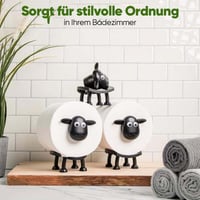 Toilettenpapierhalter mit Schafmotiv