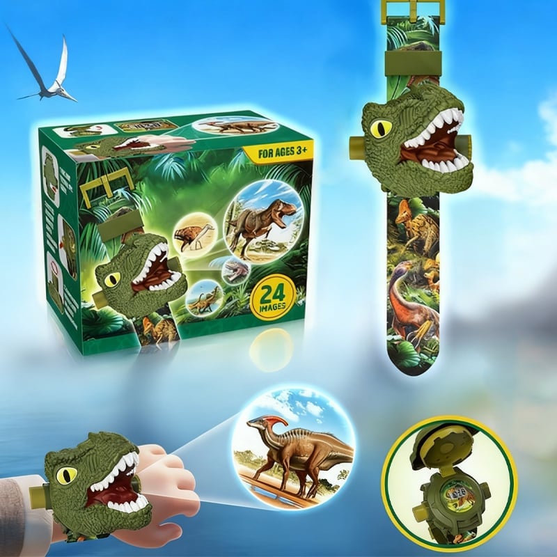 Dinosaur Projection Children's Watch Light-Up Toy