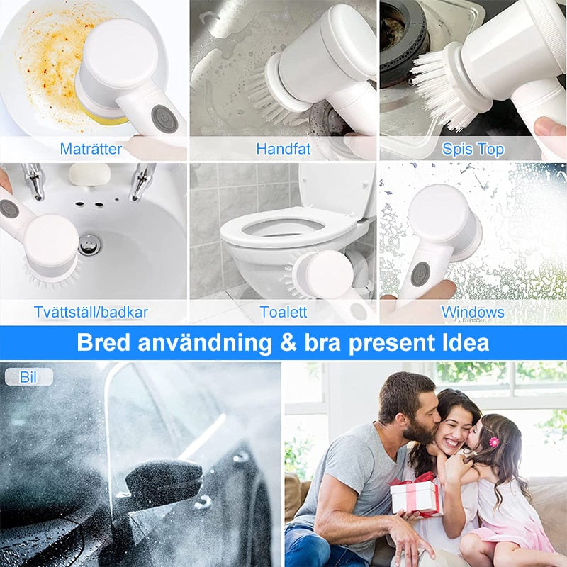 Uppladdningsbar Elektrisk Rengöringsborste