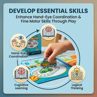Foldable Magnetic Quiet Book & Magnetic Accessories Set