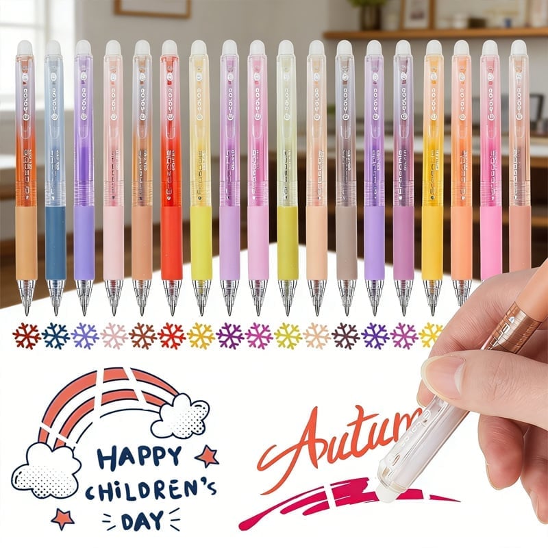 Colorful Quick-Dry Erasable Gel Pens