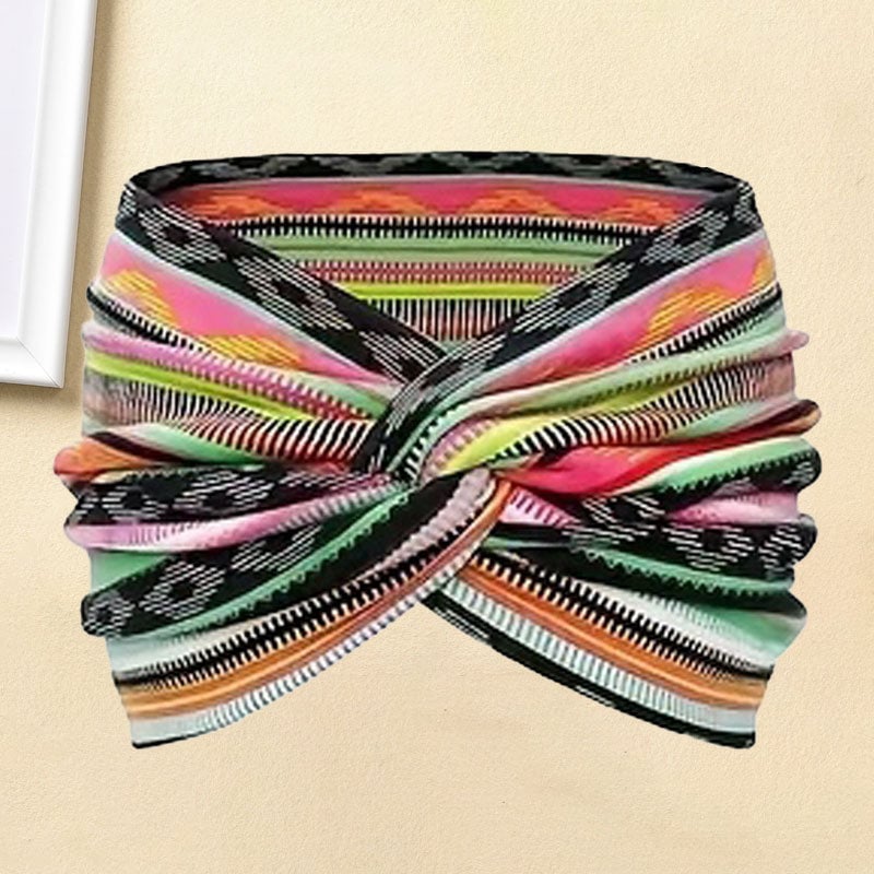 Vintage Style Wide Tie-Dye Hairband