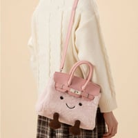 Plush Crossbody Bag for Winter Adventures