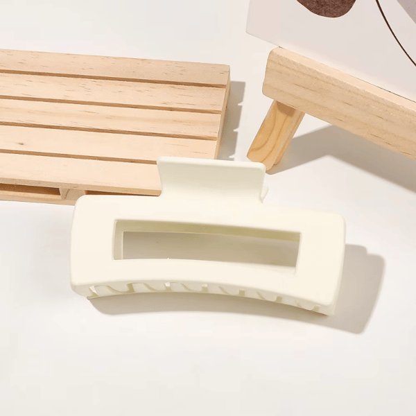 Minimalistische Silikon-Haifisch-Haarklammer