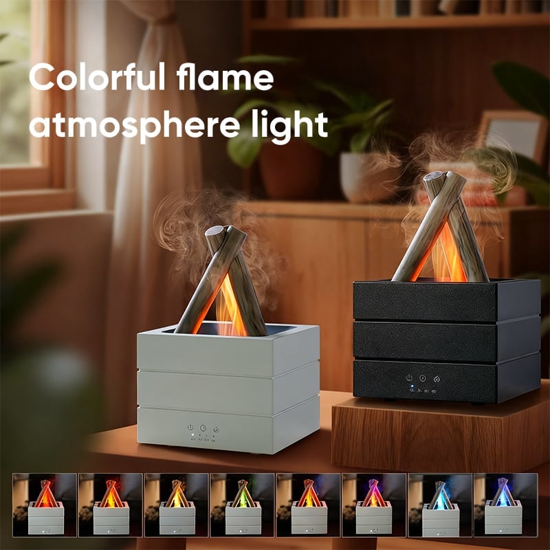 Sakerplus Flame Effect Essential Oil Humidifier