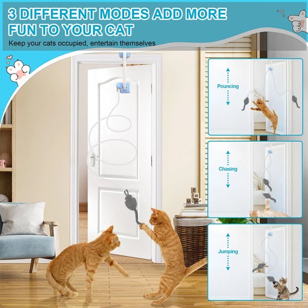 Remote-Controlled Cat Paw Electric Cat Toy Door Clamp