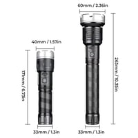 Lampe de poche à zoom à DEL