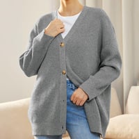 Pull Uni Col V En Maille