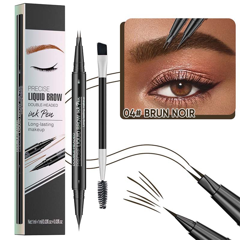 Stylo à sourcils 2 en 1 à double extrémité