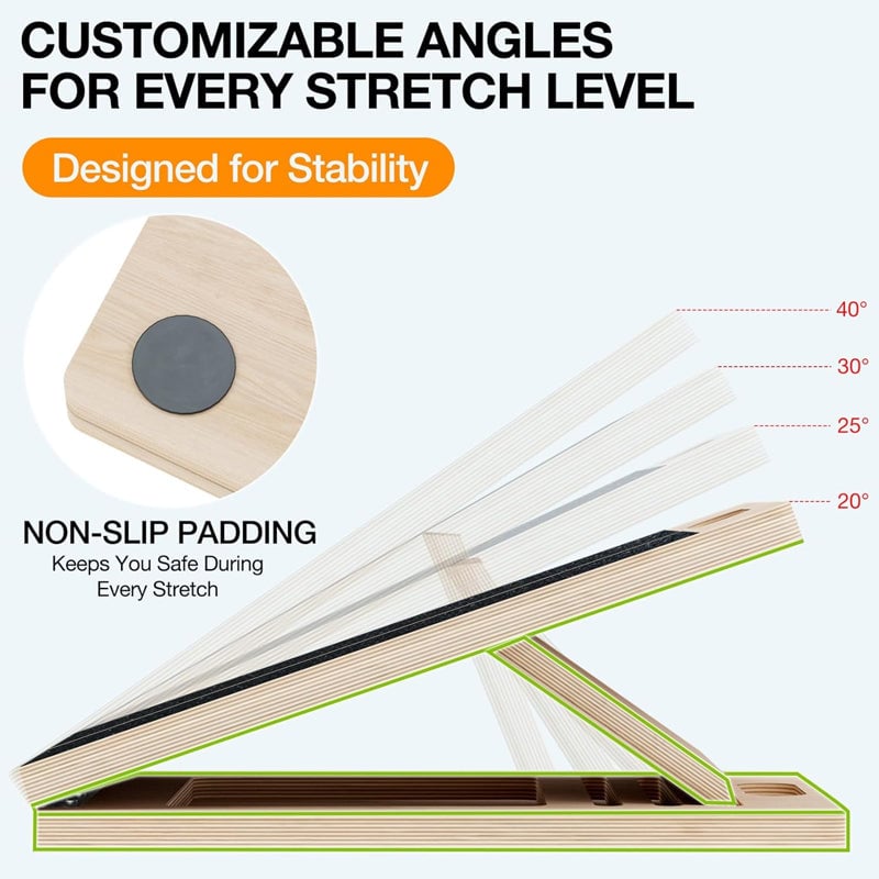 Sakerplus 6-Angle Slant Board & Balance Board