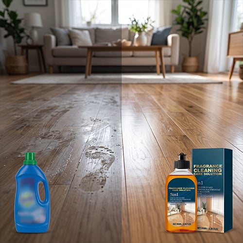 Comparison of floor cleaning results