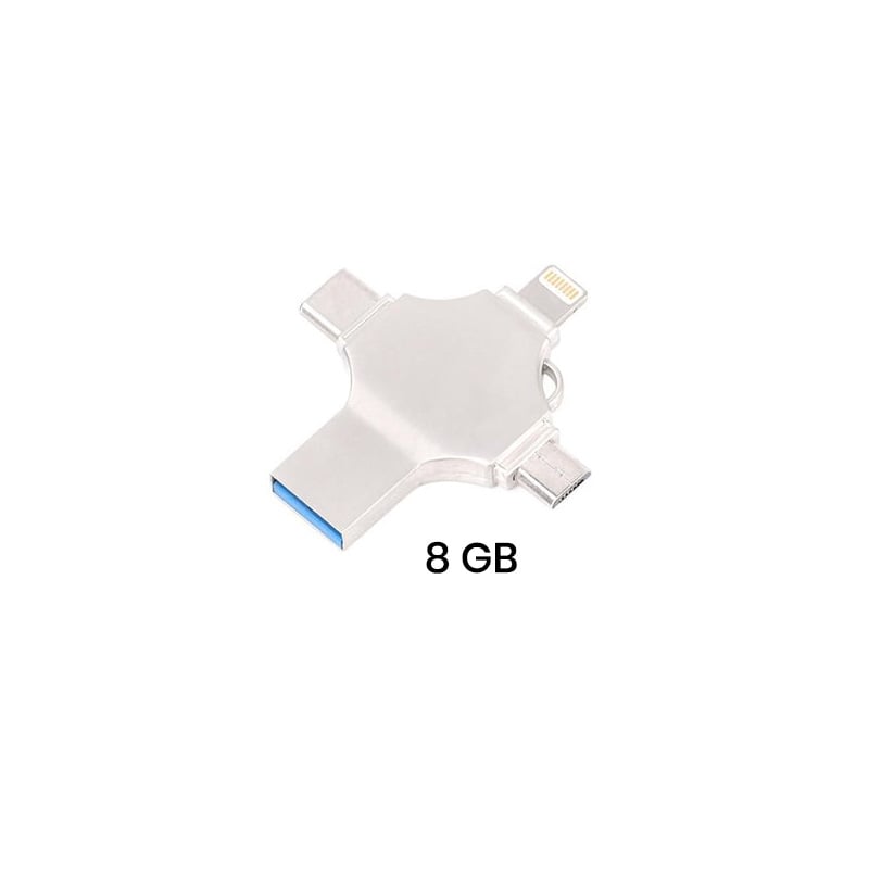 4 in 1 USB Reader And Flash Drive... Connect And Store Everything On A Single Piece