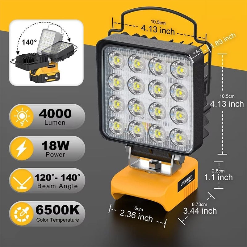 Work lights for technical outdoor lighting