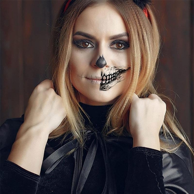 Halloween Scherz-Makeup Temporäre Tattoos (10 Stück)