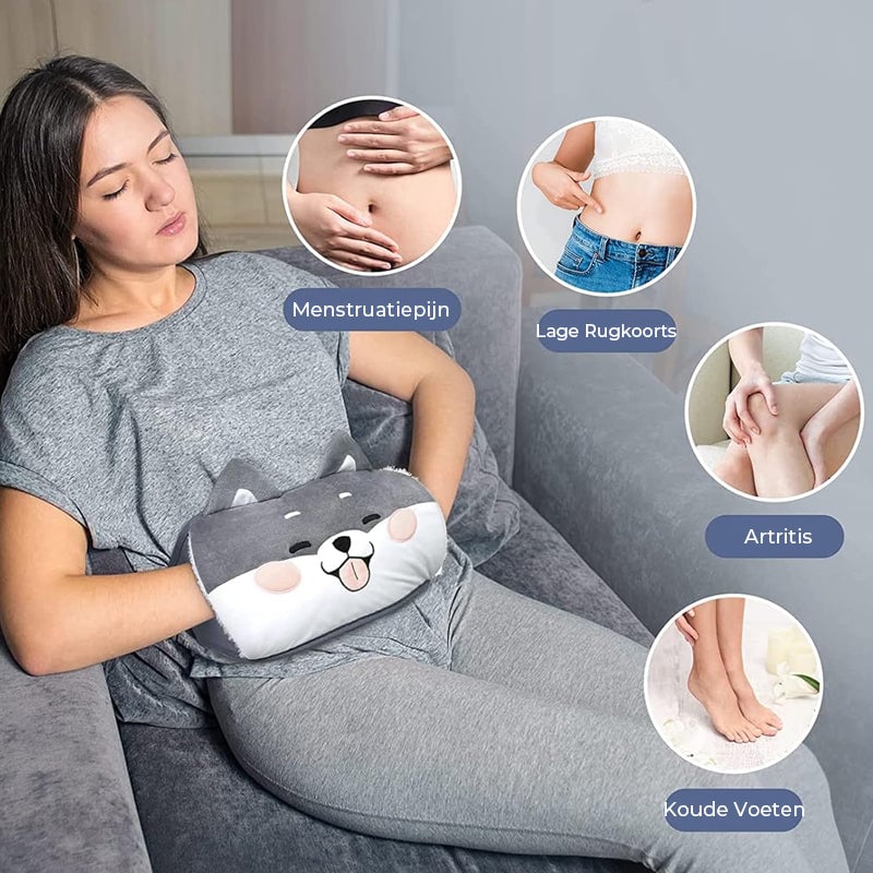 🔥Pluche hervulbare warmwaterkruikgordel🔥