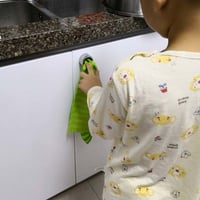 Round Adhesive Push Towel Hooks for Kitchen
