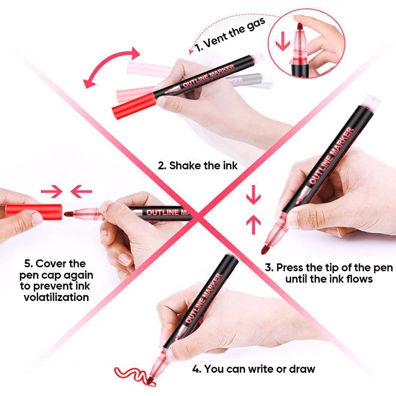 Kleurlichtstift Graffiti markeerstift