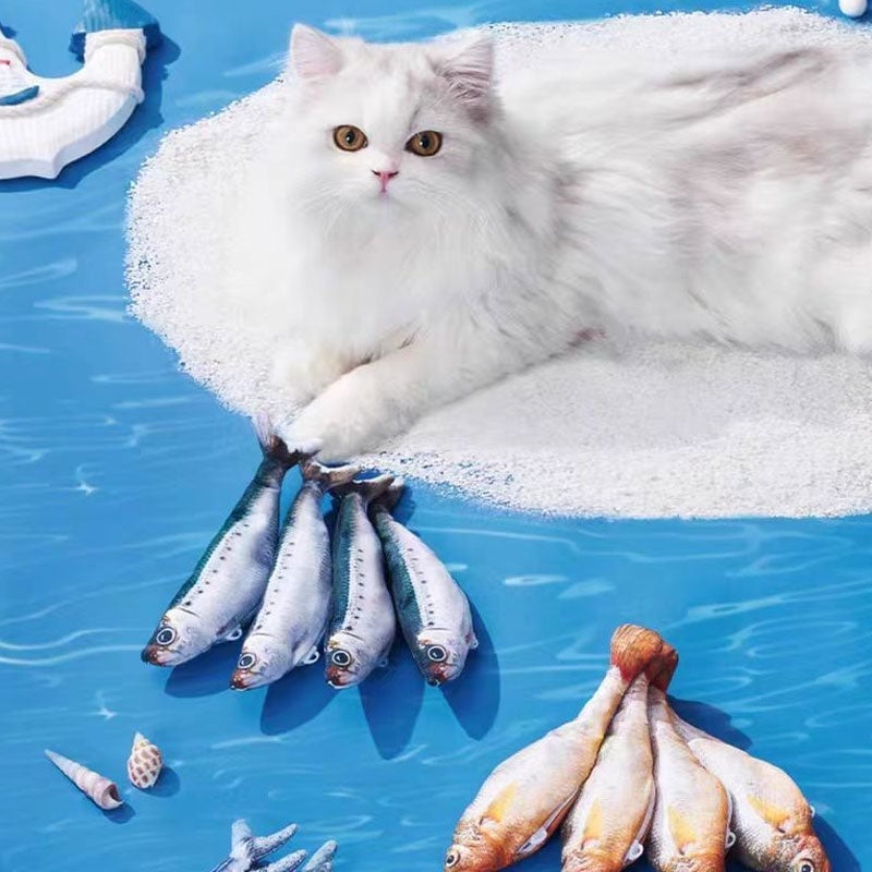 Levensechte Klappende Vis Kattenspeeltje