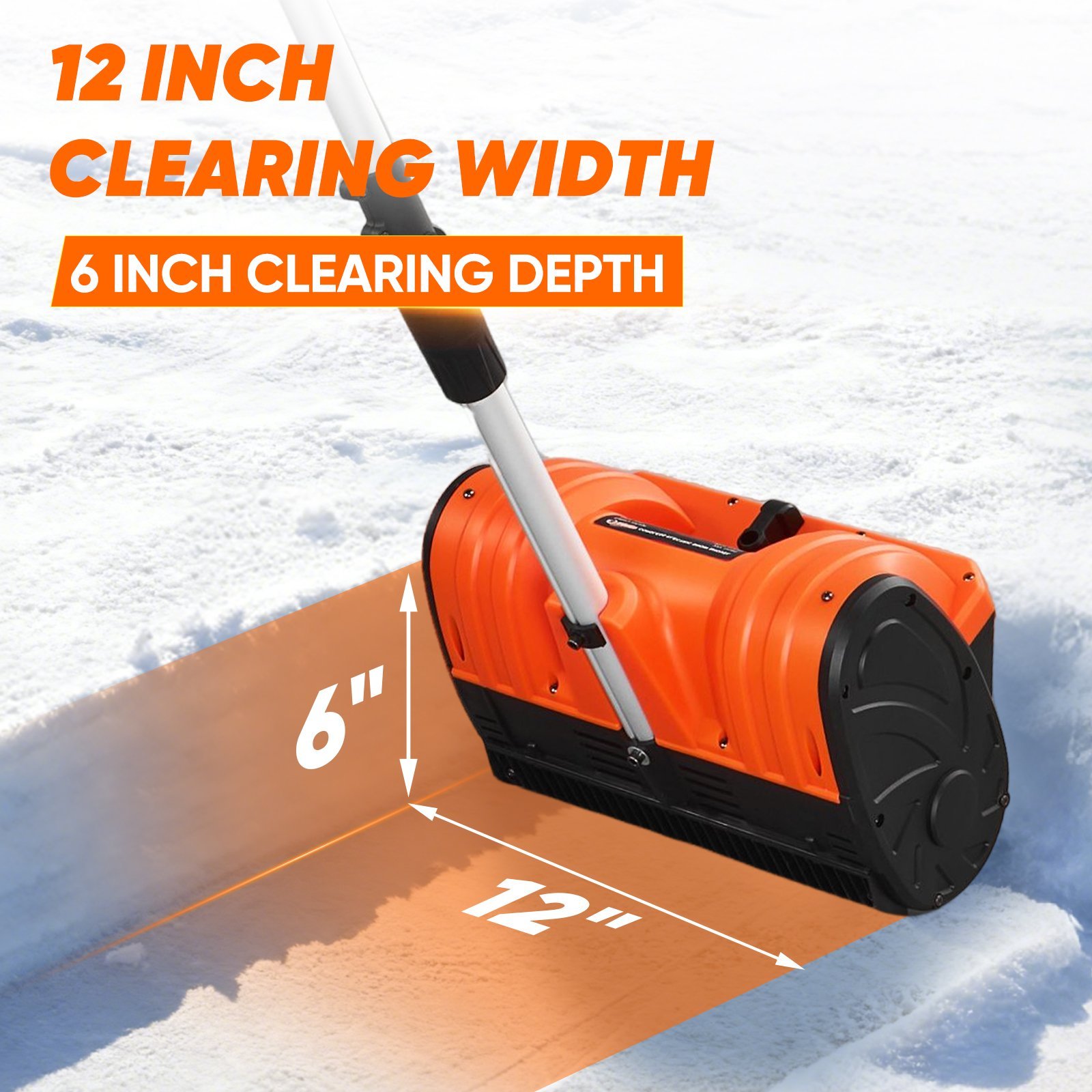 Sakerplus 22V Cordless Electric Snow Shovel