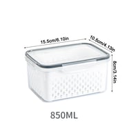 Food Storage Containers for Fridge with Removable Colander