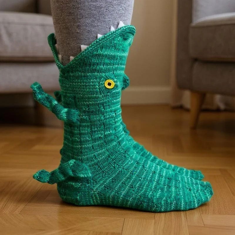 3D-gestrickte Tiersocken